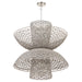 Myhouse Lighting Cyan - 11933 - Six Light Chandelier - Masasa - Pale Grey/Nickel