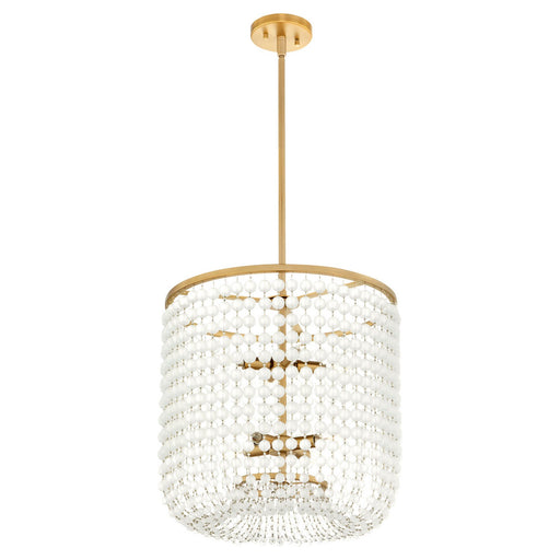 Myhouse Lighting Cyan - 11943 - Eight Light Pendant - Ophelia - Aged Brass