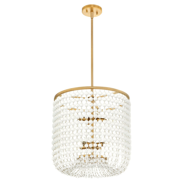 Myhouse Lighting Cyan - 11943 - Eight Light Pendant - Ophelia - Aged Brass