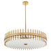 Myhouse Lighting Cyan - 11947 - Eight Light Pendant - Cassio - Aged Brass