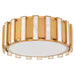Myhouse Lighting Cyan - 11948 - Four Light Flush Mount - Volterra - Aged Brass