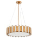Myhouse Lighting Cyan - 11951 - Five Light Pendant - Volterra - Aged Brass
