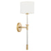 Myhouse Lighting Cyan - 11952 - One Light Wall Sconce - Hightower - Clear/Aged Brass