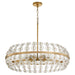 Myhouse Lighting Cyan - 11960 - Six Light Pendant - Selena - Aged Brass
