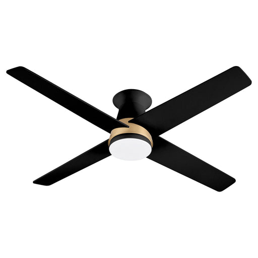 Myhouse Lighting Cyan - 11984 - 52"Ceiling Fan - Santa Ana - Aged Brass/Black