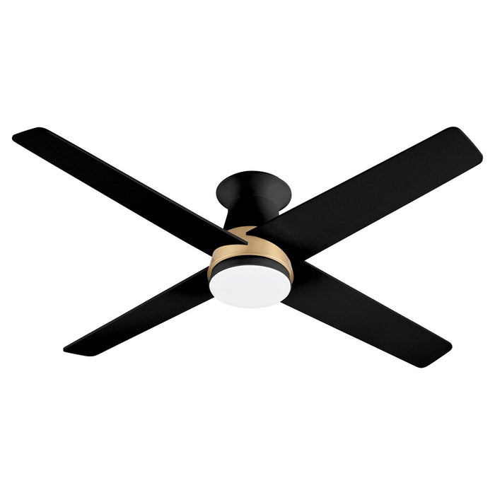 Myhouse Lighting Cyan - 11984 - 52"Ceiling Fan - Santa Ana - Aged Brass/Black
