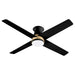 Myhouse Lighting Cyan - 11984 - 52"Ceiling Fan - Santa Ana - Aged Brass/Black