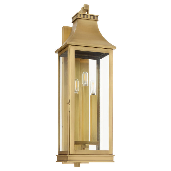 Myhouse Lighting Cyan - 11991 - Three Light Outdoor Wall Sconce - Salem - Heritage Brass