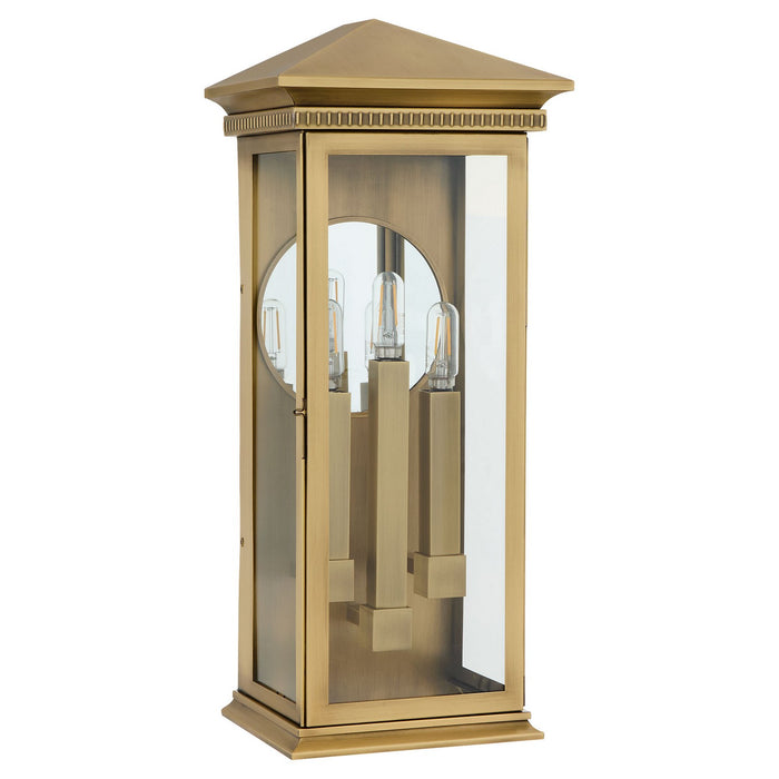 Myhouse Lighting Cyan - 11995 - Three Light Outdoor Wall Sconce - Guilford - Heritage Brass