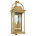 Myhouse Lighting Cyan - 11998 - Three Light Outdoor Wall Sconce - Concord - Heritage Brass