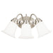 Myhouse Lighting Westinghouse Lighting - 6649700 - Three Light Wall Sconce - Trinity - Brushed Nickel