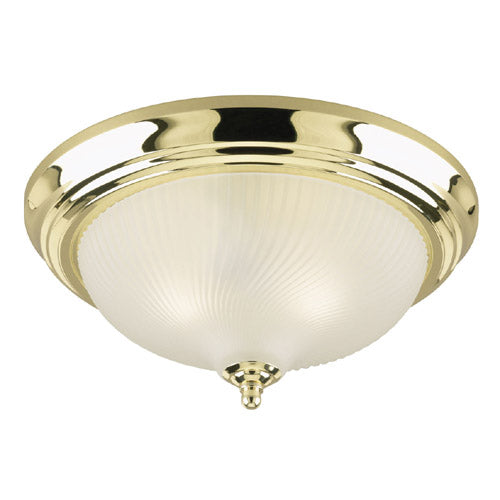 Myhouse Lighting Westinghouse Lighting - 6430200 - Two Light Flush Mount - Polished Brass