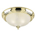 Myhouse Lighting Westinghouse Lighting - 6430200 - Two Light Flush Mount - Polished Brass