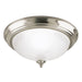 Myhouse Lighting Westinghouse Lighting - 6430400 - One Light Flush Mount - Brushed Nickel