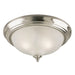 Myhouse Lighting Westinghouse Lighting - 6430500 - Two Light Flush Mount - Brushed Nickel