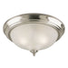 Myhouse Lighting Westinghouse Lighting - 6430600 - Three Light Flush Mount - Brushed Nickel