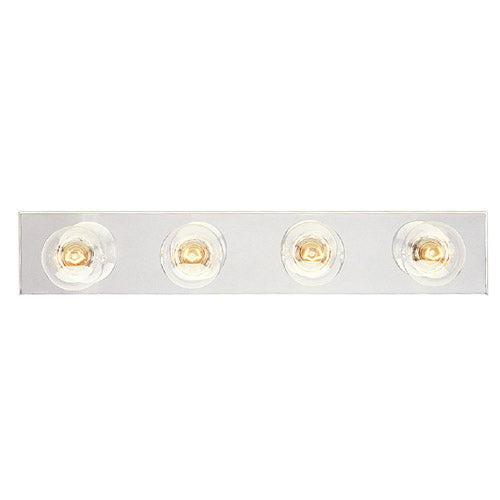 Myhouse Lighting Westinghouse Lighting - 6641100 - Four Light Bath Bar - Chrome