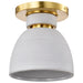Myhouse Lighting Nuvo Lighting - 60-8001 - Flush Mount - Collins - Brushed Brass