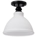 Myhouse Lighting Nuvo Lighting - 60-8025 - Semi Flush Mount - Russel - Matte Black