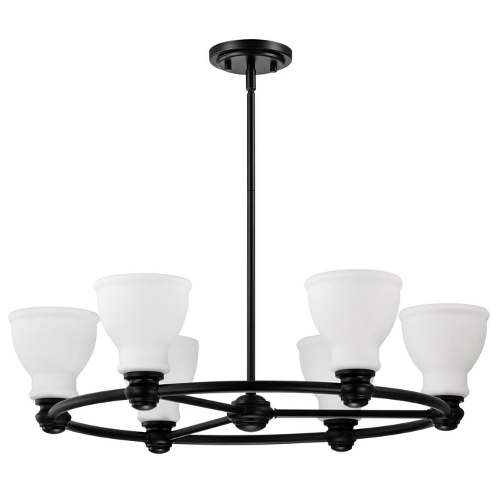 Myhouse Lighting Nuvo Lighting - 60-8027 - Six Light Chandelier - Russel - Matte Black