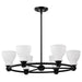 Myhouse Lighting Nuvo Lighting - 60-8027 - Six Light Chandelier - Russel - Matte Black