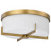 Myhouse Lighting Nuvo Lighting - 60-8044 - Flush Mount - Roselle - Natural Brass