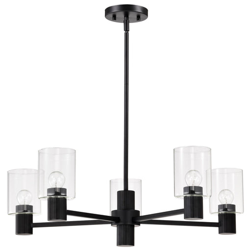 Myhouse Lighting Nuvo Lighting - 60-8066 - Five Light Chandelier - Clarksville - Matte Black