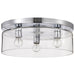 Myhouse Lighting Nuvo Lighting - 60-8074 - Flush Mount - Marlowe - Polished Nickel