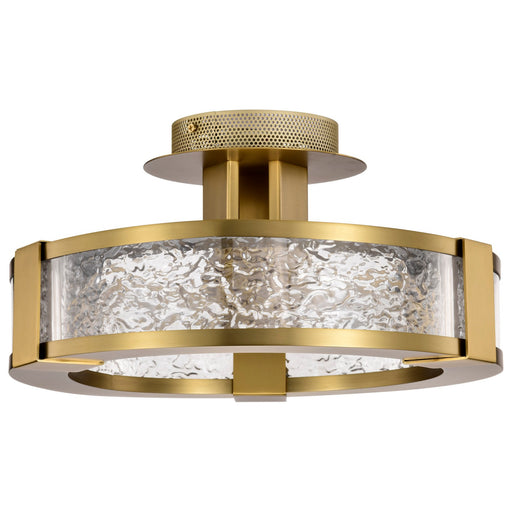 Myhouse Lighting Nuvo Lighting - 62-2011 - LED Semi Flush Mount - Darrow - Vintage Brass