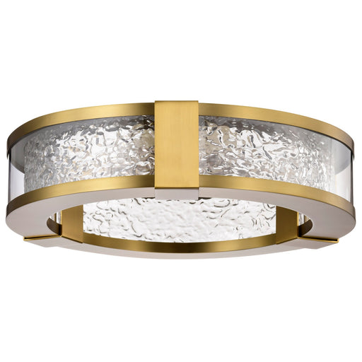Myhouse Lighting Nuvo Lighting - 62-2012 - LED Flush Mount - Darrow - Vintage Brass
