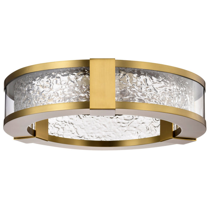 Myhouse Lighting Nuvo Lighting - 62-2012 - LED Flush Mount - Darrow - Vintage Brass