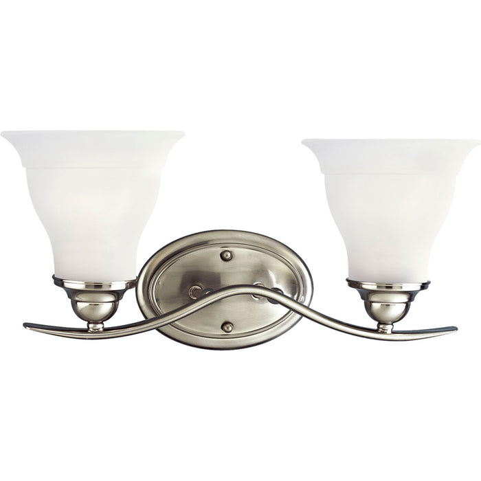 Myhouse Lighting Progress Lighting - P3191-09 - Two Light Bath Bracket - Trinity - Brushed Nickel