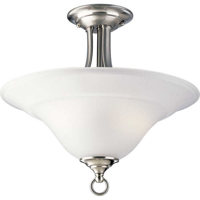 Myhouse Lighting Progress Lighting - P3473-09 - Two Light Semi-Flush Mount - Trinity - Brushed Nickel