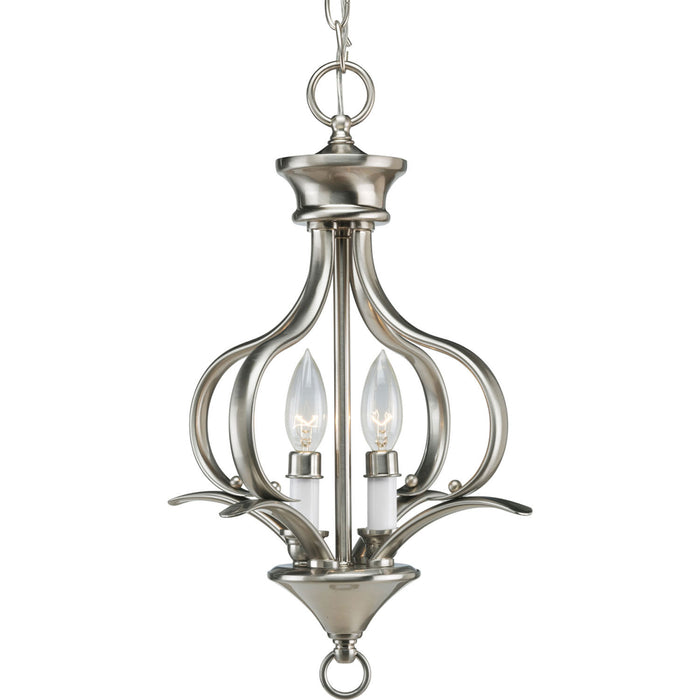 Myhouse Lighting Progress Lighting - P3806-09 - Two Light Foyer Pendant - Trinity - Brushed Nickel