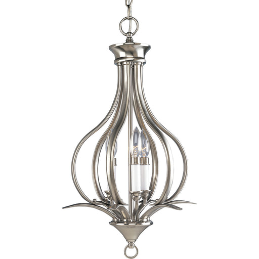 Myhouse Lighting Progress Lighting - P3807-09 - Three Light Foyer Pendant - Trinity - Brushed Nickel