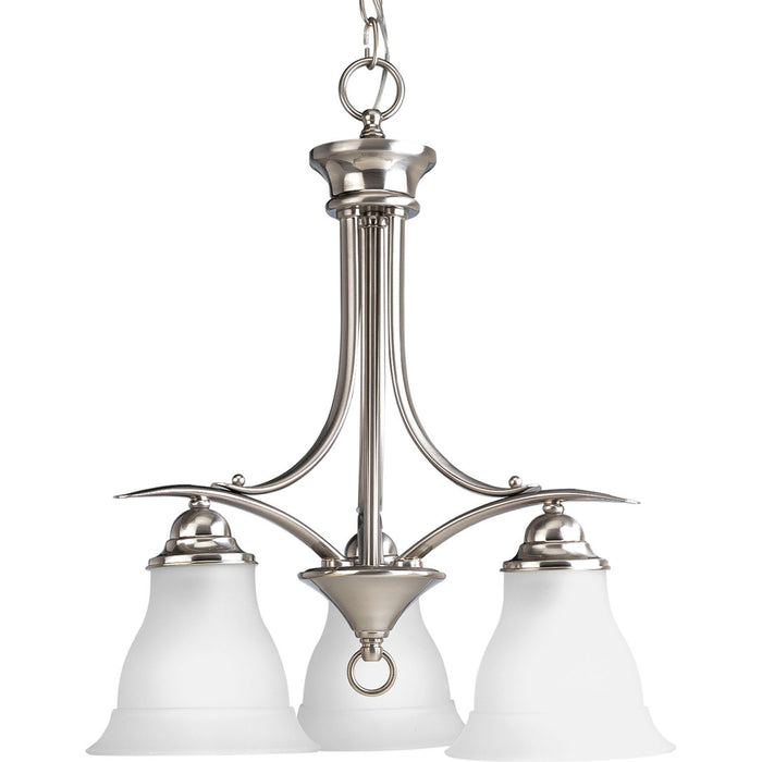 Myhouse Lighting Progress Lighting - P4324-09 - Three Light Chandelier - Trinity - Brushed Nickel