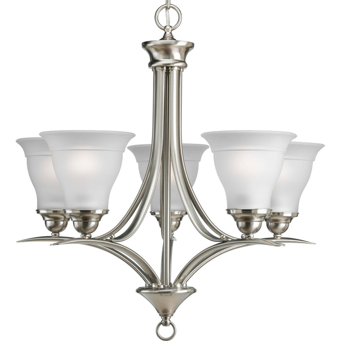 Myhouse Lighting Progress Lighting - P4328-09 - Five Light Chandelier - Trinity - Brushed Nickel