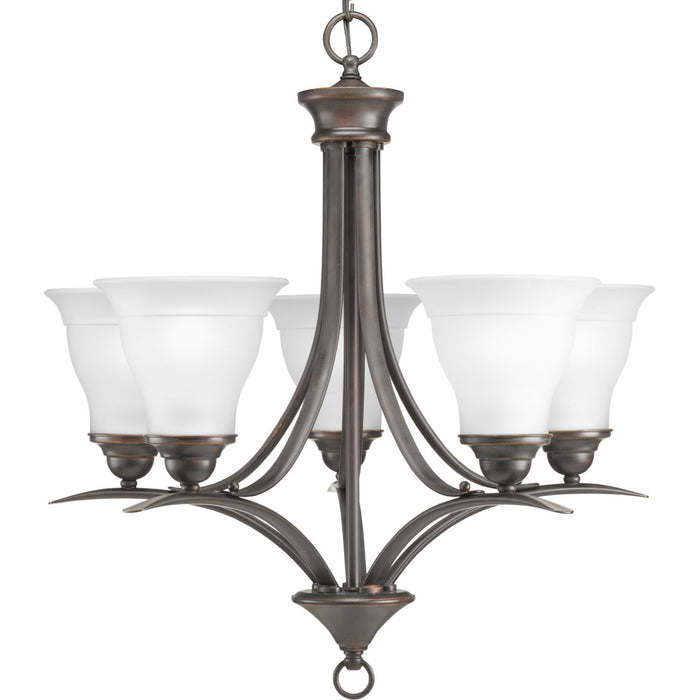 Myhouse Lighting Progress Lighting - P4328-20 - Five Light Chandelier - Trinity - Antique Bronze