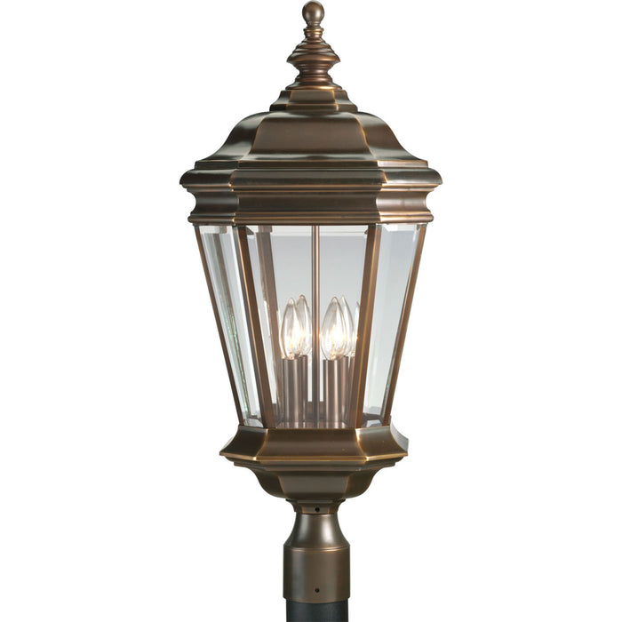 Myhouse Lighting Progress Lighting - P5474-108 - Four Light Post Lantern - Crawford - Oil Rubbed Bronze