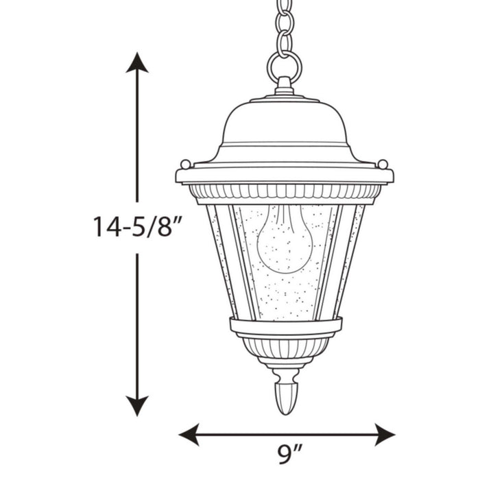 Myhouse Lighting Progress Lighting - P5530-31 - One Light Hanging Lantern - Westport - Textured Black