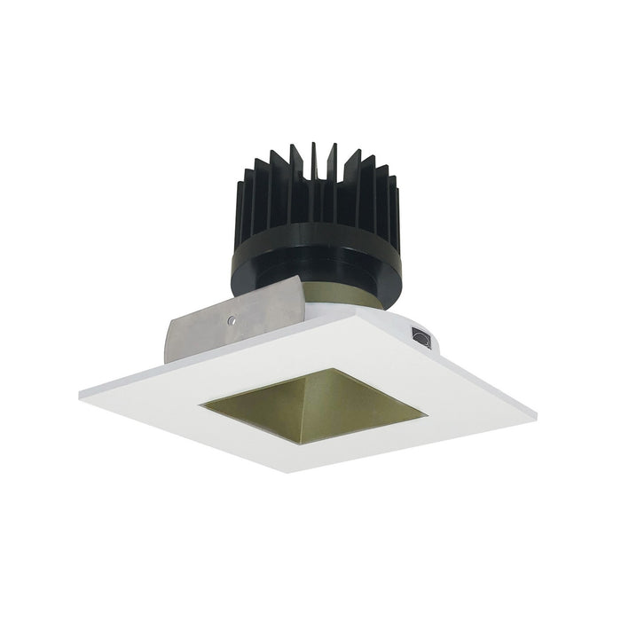 Myhouse Lighting Nora Lighting - NIO-4SNDSQCDXCHMPW/HL - LED Reflector - Champagne Haze Reflector / Matte Powder White Flange