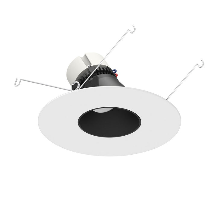 Myhouse Lighting Nora Lighting - NPR-56RSLA40XBMPW - LED Adjustable Slot Retrofit - Black / Matte Powder White