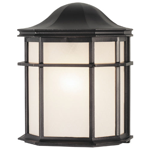 Myhouse Lighting Westinghouse Lighting - 6689800 - One Light Wall Fixture - Exteriors Black - Textured Black