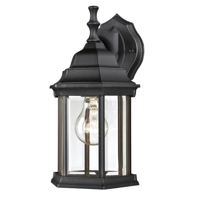 Myhouse Lighting Westinghouse Lighting - 6783100 - One Light Wall Fixture - Exteriors Black - Textured Black