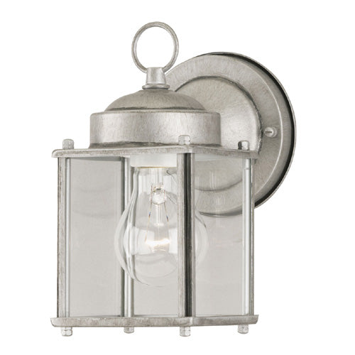 Myhouse Lighting Westinghouse Lighting - 6468400 - One Light Wall Fixture - Exteriors Antique Silver - Antique Silver