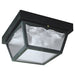 Myhouse Lighting Westinghouse Lighting - 6682300 - Two Light Flush Mount - Exteriors Black - Black