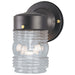Myhouse Lighting Westinghouse Lighting - 6688500 - One Light Wall Fixture - Exteriors Black - Matte Black