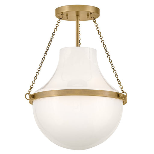 Myhouse Lighting Hinkley - 46891HB - LED Semi-Flush Mount - Collins - Heritage Brass