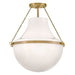 Myhouse Lighting Hinkley - 46893HB - LED Semi-Flush Mount - Collins - Heritage Brass