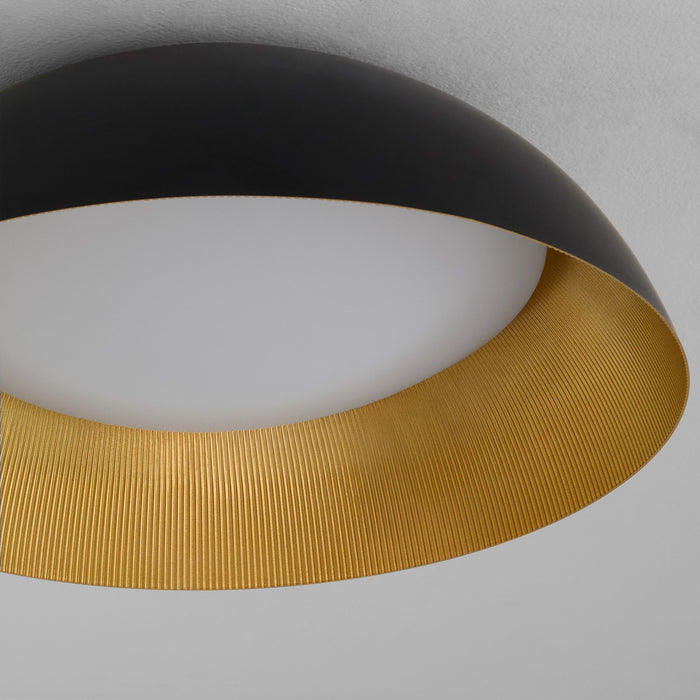 Myhouse Lighting Oxygen - 3-206-1550 - LED Ceiling Mount - Lucci - Black / Industrial Brass